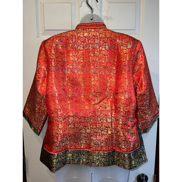 1950s Qing Yu Chinese Silk Jacket Size XL - Picture 2 of 10